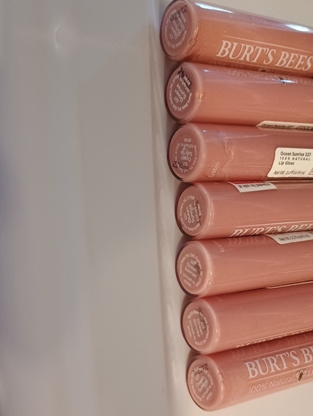 7 x Burt's Bees Moisturizing Lip Gloss 227, Ocean Sunrise - Picture 5 of 5